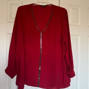 BRAND NEW HOLIDAY BLOUSE FOR SALE SIZE 3X LARGE